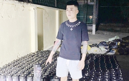 Bắt giữ nam thanh niên vận chuyển trái phép 384 bình khí cười