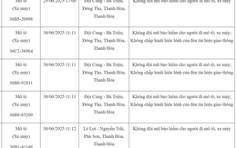 103 chủ xe máy có biển số sau nhanh chóng nộp phạt nguội theo Nghị định 168