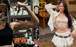 Mỹ nhân phim giờ vàng VTV “flex” cơ bắp săn chắc trên sàn boxing, nhìn xuống vòng 2 phẳng lì mới choáng
