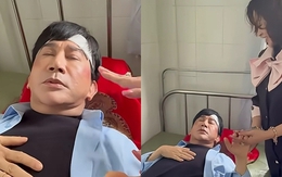 Hình ảnh NSƯT Kim Tử Long nằm viện, đầu băng bó gây xôn xao