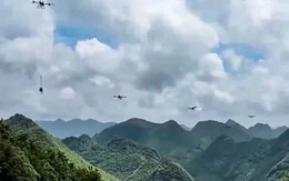 Kỳ tích lại gọi tên Trung Quốc: Dùng UAV chuyển 180 tấn thép, bê tông lên núi ở độ cao 1.600 m - rút ngắn 10 lần thời gian, 60% nhân công xây dựng trạm điện mặt trời