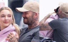 Paparazzi tóm trọn cảnh David Beckham âu yếm con gái út Harper trên du thuyền xa hoa, nhan sắc tiểu thư 14 tuổi gây sốt
