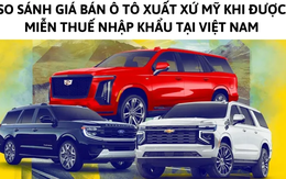 Giá bán ô tô nhập Mỹ chênh lệch thế nào khi được miễn thuế tại Việt Nam?