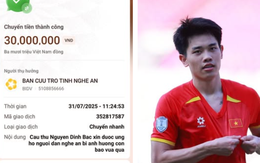 Trở về sau chiến thắng trước Indonesia, ngôi sao U23 Việt Nam lập tức chuyển tiền quyên góp cho quê nhà
