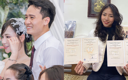 Hé lộ ảnh cưới của "nam thần" U23 Việt Nam và hotgirl NEU, nàng WAG vừa xinh học vấn lại càng đáng nể