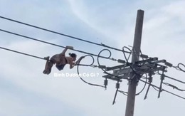 Người phụ nữ bò trên đường dây diện khiến cả phố hoảng sợ : Tình trạng sức khỏe sau khi bị ngã xuống