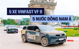 5 chiếc VinFast VF 9 xuyên 5 nước Đông Nam Á: ‘Khởi đầu dù vỡ lốp, vướng thủ tục nhưng không nản lòng’