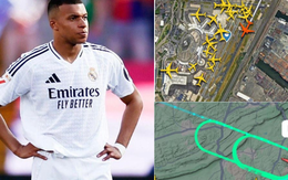 Ảnh trực quan: Máy bay chở Real Madrid bay lòng vòng vì bão, Mbappe hú hồn đăng vội story ngay khi hạ cánh