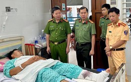 Đang làm nhiệm vụ, một cảnh sát giao thông ở Lâm Đồng bị tông gãy chân