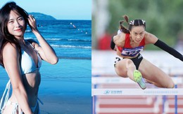 Hot girl điền kinh Huỳnh Thị Mỹ Tiên cơ bụng 6 múi vẫn cực sexy, thi đấu phăng phăng băng rào mới gây trầm trồ