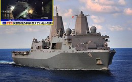Tàu đổ bộ 24 nghìn tấn của Mỹ cháy ngoài khơi Okinawa
