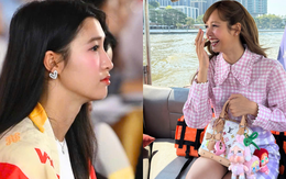 Cùng một túi Louis Vuitton, Phương Nhi mang đi sự kiện với nhà chồng, Lisa đi chơi cùng bạn tỷ phú