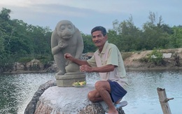 Ra biển câu cá, người đàn ông ở Quảng Ngãi phát hiện tượng thần khỉ Hanuman