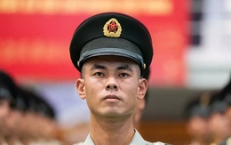 Hình ảnh khối quân nhân Trung Quốc tham gia diễu binh ở Việt Nam