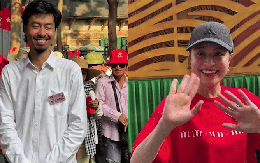 Bắt cận visual Hoàng Thuỳ Linh khi đi tập luyện diễu hành, có 1 hành động ghi điểm mạnh