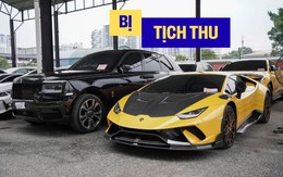 Siêu xe Lamborghini, Rolls-Royce, Aston Aston Martin... bị tịch thu vì không nộp thuế đường bộ, không mua bảo hiểm...