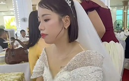 Cô dâu ngồi thất thần trong đám cưới vắng chú rể, câu chuyện phía sau khiến nhiều người thương cảm