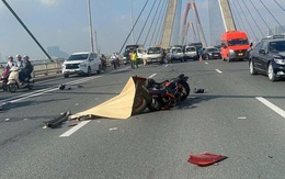 Người đàn ông nước ngoài đi xe phân khối lớn tử vong khi va chạm với ô tô trên cầu Nhật Tân