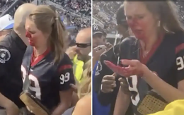 Sốc: Fan nữ bị đấm, mặt bê bết máu rời khán đài, cảnh tượng kinh hoàng lan truyền khắp MXH