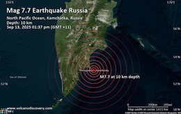Động đất mạnh 7,1 độ richter gần bờ biển Nga, cảnh báo sóng thần