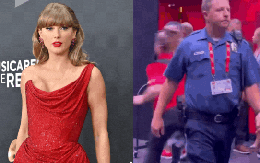 Taylor Swift nấp sau màn chắn chống đạn cao 2 mét khi đến xem vị hôn phu Travis Kelce thi đấu