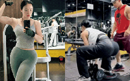 Angela Phương Trinh tập luyện "độ" vòng 3 với HLV Phạm Văn Mách, bảo sao body ngày càng căng đét