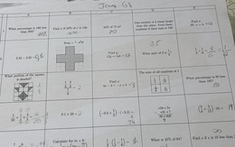 Một tờ đề toán lớp 8 ở châu Âu gây bão mạng vì dễ đến bất ngờ, học sinh tiểu học cũng giải "ngon ơ"