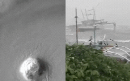 Cận cảnh video bão Ragasa quần thảo Philippines, Trung Quốc: Siêu bão lớn nhất thế giới 2025 càn quét tàn khốc như thế này