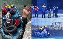 Gia đình 3 người bị sóng lớn cuốn thẳng xuống biển khi ra đê chắn sóng ngắm bão Ragasa