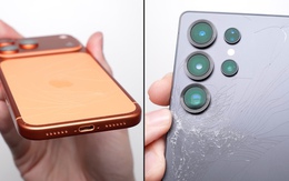 Drop test iPhone 17 Pro Max với Galaxy S25 Ultra để thấy khung nhôm mới và titan khác nhau đến mức nào