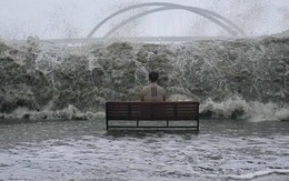 Bức ảnh khó hiểu trong siêu bão Ragasa