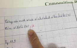 Bài Toán đúng 100% bị cô giáo chấm sai khiến bà mẹ "hoài nghi nhân sinh", nhiều người chỉ ra điểm bất ngờ!