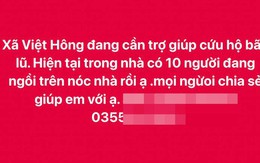 Người dân Lào Cai trèo mái nhà, đăng Facebook cầu cứu khi lũ dâng ngập tầng 2
