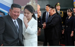 Lần đầu tiên con gái ông Kim Jong-un xuất hiện cùng cha tại Trung Quốc, thần thái gây chú ý