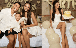 Ảnh nét căng: Gia đình Bùi Tiến Dũng “gấp 3 visual”, vợ mẫu Tây chiếm trọn spotlight, netizen: Xinh đẹp nhất dàn WAGs Việt!