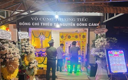 Thiếu tá Công an ở Đắk Lắk hy sinh: Vợ khóc nghẹn, con trai mới ngày đầu đi học