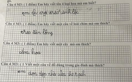 "Đến Thượng Đế cũng phải cười" với học sinh tiểu học!