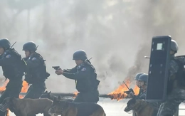 Toàn cảnh lực lượng Công an xuất quân bảo vệ Đại hội XIV của Đảng