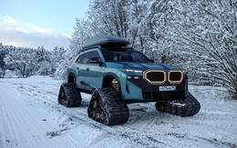 BMW XM hóa 'xe tăng' vượt tuyết: Bản độ dị biệt xóa tan hình ảnh bóng bẩy, dân chơi nhìn vào chỉ biết 'cạn lời'