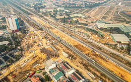 Toàn cảnh nút giao gần 2.400 tỷ đồng ở Hà Nội nhìn từ trên cao