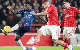 Arsenal bỏ lỡ cơ hội bứt phá ở ngôi đầu khi bị Forest cầm chân