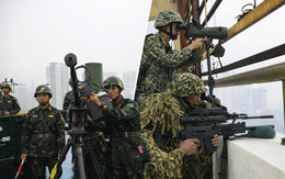 Đặc công Biệt động chống khủng bố, tổ chống UAV và nhiều lực lượng sẵn sàng vào vị trí bảo vệ Đại hội XIV