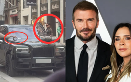 Bắt tận tay David Beckham xé bỏ giấy phạt kẹp trên Rolls Royce giá 21 tỷ khi đưa Victoria đi mua sắm