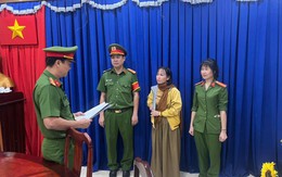 Thi hành lệnh bắt tạm giam người phụ nữ buôn bán quần áo Trịnh Thị Hóa