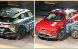 Xe VinFast VF6, VF7 chịu va chạm mạnh: Thân vỏ biến dạng ra sao, người trong xe an toàn thế nào?