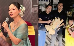 Lan Phương bật khóc, Hồng Đăng vắng mặt trong họp báo phim mới giờ vàng