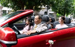 Mãn nhãn dàn xe VinFast độc bản trong đám cưới Minh Hoàng: Tỷ phú Phạm Nhật Vượng đích thân cầm lái