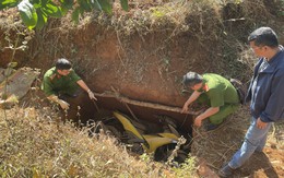 Thông tin mới nhất về chiếc xe máy chôn dưới hố sâu trong vụ cướp ngân hàng ở Gia Lai