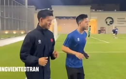 Thanh Nhàn xuất hiện trong buổi tập đầu tiên của U23 Việt Nam tại Saudi Arabia