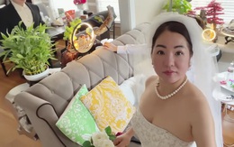 Nữ nghệ sĩ 50 tuổi là mẹ đơn thân mặc váy cưới: "Tôi chuẩn bị đi lấy chồng rồi"
